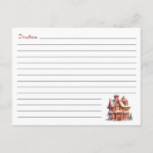 Carte Postale Christmas Cookie Exchange Gingerpain Maison Recett (Dos)