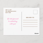 Carte Postale Christmas Cookie Exchange Pink and Green (Dos)