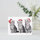Carte postale Christmas Cute Kitten (Debout devant)