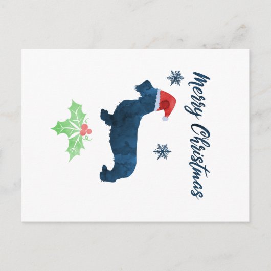 Carte Postale Christmas Dachshund (Devant)