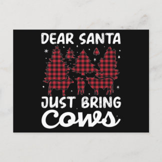 Carte Postale Christmas Dear Santa Bring The Cows Animal Farm
