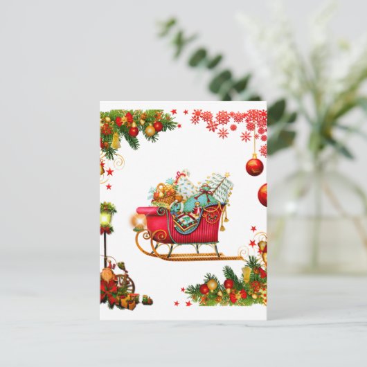 Carte Postale Christmas Elements (Debout devant)