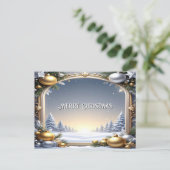 Carte Postale Christmas Frame Holiday Postcard (Debout devant)