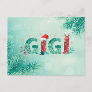 Carte Postale Christmas Gigi
