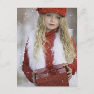 Carte Postale Christmas Girl