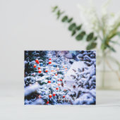 Carte Postale Christmas Idyll élégant personnalisable (Debout devant)