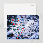 Carte Postale Christmas Idyll élégant personnalisable (Devant / Derrière)