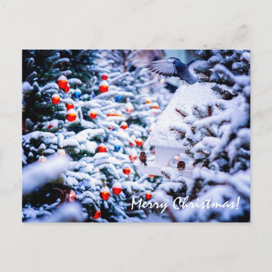 Carte Postale Christmas Idyll élégant personnalisable (Devant)