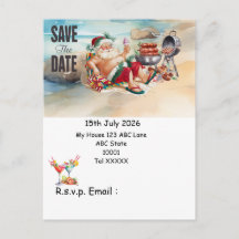 Christmas in July with SANTA CLAUS Save the date