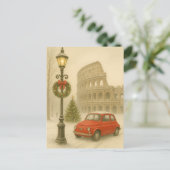Carte Postale Christmas in Rome Italy – Holiday Art Gift (Debout devant)