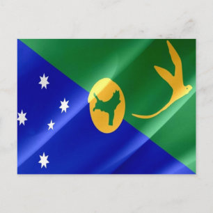 Carte Postale Christmas Island - Flag -
