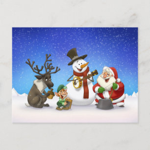Carte postale Christmas Jug Band