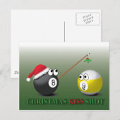 Carte postale Christmas Kiss Shot (Devant / Derrière)