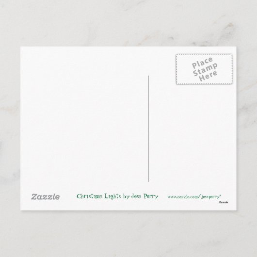 Carte postale Christmas Lights (Dos)