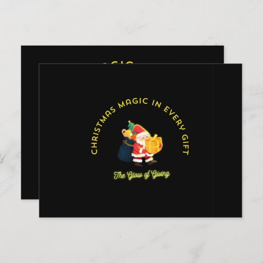 Carte Postale Christmas Magic in Every Gift (Devant / Derrière)