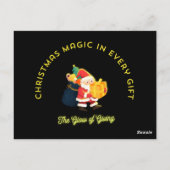 Carte Postale Christmas Magic in Every Gift (Dos)