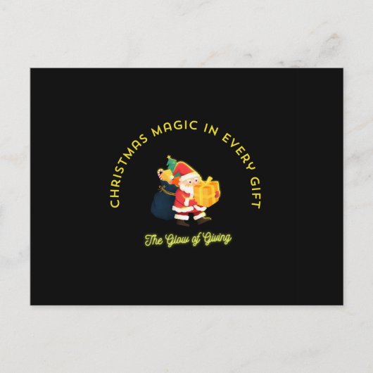 Carte Postale Christmas Magic in Every Gift (Devant)