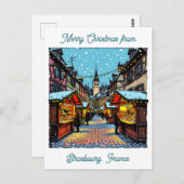 Carte Postale Christmas Market in Strasbourg, France (Devant / Derrière)