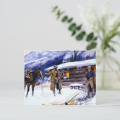 Carte Postale "Christmas Meat" de Charles M Russell (Debout devant)