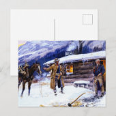 Carte Postale "Christmas Meat" de Charles M Russell (Devant / Derrière)