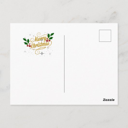 Carte Postale Christmas Morn, peinture d'art, (Dos)