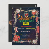 Carte Postale Christmas Pajama Party | Holiday Family Invite (Devant / Derrière)