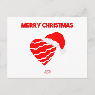 Carte postale Christmas Père Noël Heart