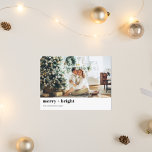 Carte Postale Christmas Photo Family | Merry   Bright | Holiday<br><div class="desc">Christmas Photo Family | Merry   Bright | Holiday</div>