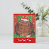 Carte postale Christmas Pud 'Your Text' (Debout devant)