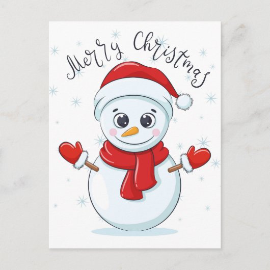 Carte Postale Christmas Snowman (Devant)