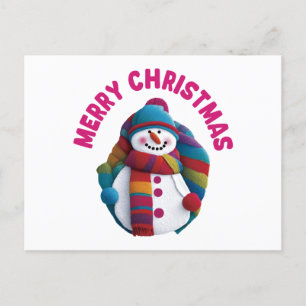 Carte Postale Christmas Snowman