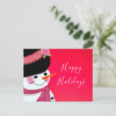 Carte postale Christmas Snowman (Debout devant)