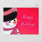 Carte postale Christmas Snowman (Devant)
