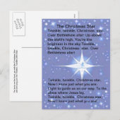 Carte postale Christmas Star Song (Devant / Derrière)