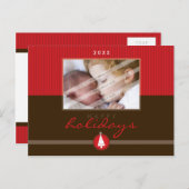 CARTE POSTALE CHRISTMAS STYLISH :: stripedstitch 5 (Devant / Derrière)