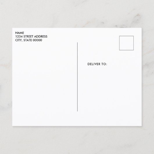 Carte Postale Christmas Tree Ribbons Holiday Postcard (Dos)