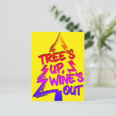Carte Postale Christmas Tree Wine Lover (Debout devant)