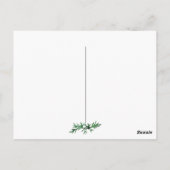 Carte Postale Christmas Wishes Tree Hedgehog (Dos)