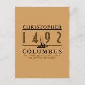 Carte Postale Christophe Colomb 1492 (Devant)