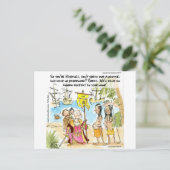 Carte Postale Christophe Colomb Immigre En Amérique Drôle (Debout devant)