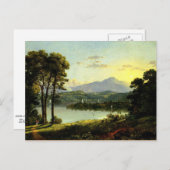 Carte Postale Christopher Cranch - Vue sur l'Hudson (Devant / Derrière)