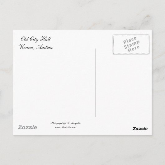 Carte Postale Chritsmas À Vienne (Dos)