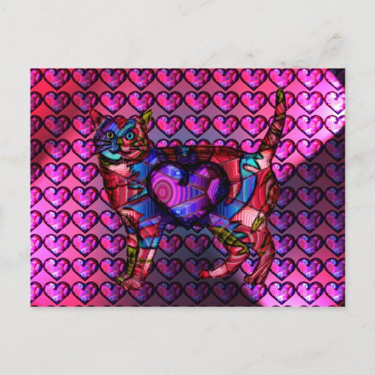 Carte postale Chroma Calico Hearty (Devant)