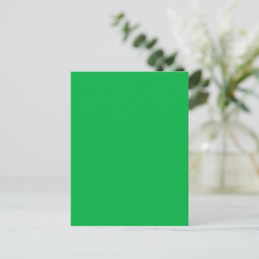 Carte Postale Chroma couleur clé vert (Debout devant)