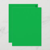 Carte Postale Chroma couleur clé vert (Devant / Derrière)