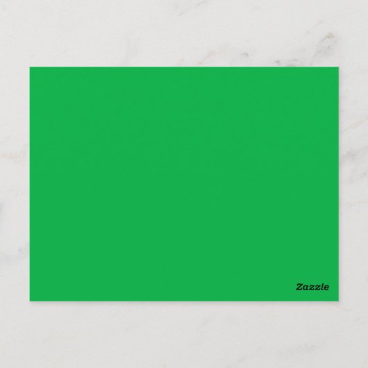 Carte Postale Chroma couleur clé vert (Dos)