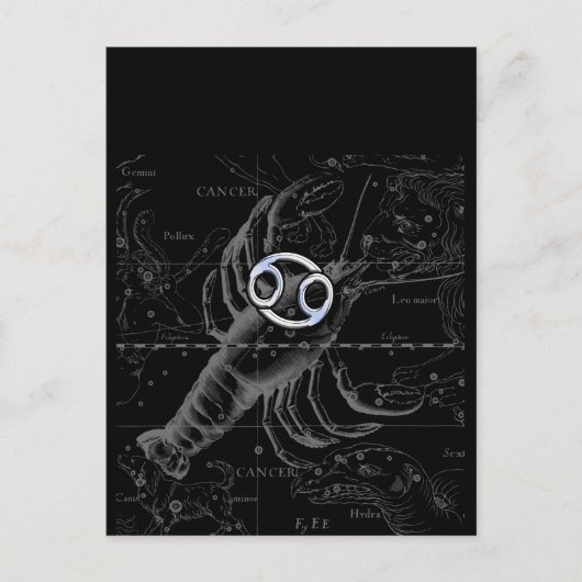 Carte Postale Chrome comme cancer Connexion Hevelius Engraving (Devant)