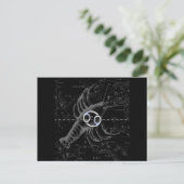 Carte Postale Chrome comme cancer Connexion Hevelius Engraving (Debout devant)