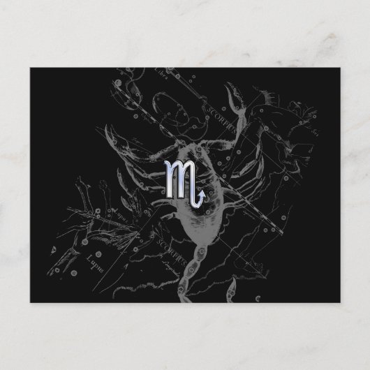 Carte Postale Chrome comme Scorpio Zodiac Connexion Hevelius 169 (Devant)