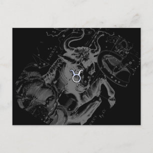 Carte Postale Chrome comme Signe du Taureau sur Hevelius